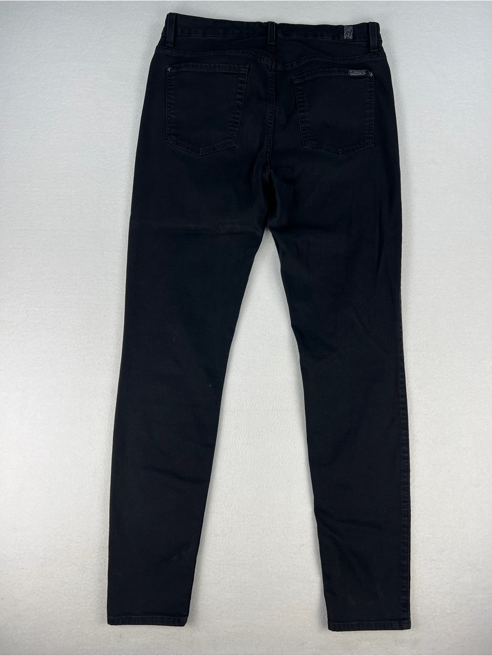 7 For All Mankind Womens B(air) High Waist Black Skinny Jeans Size 32